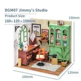  Mô Hình Gỗ 3D Lắp Ráp ROBOTIME DIY Dollhouse Nhà Tí Hon (150 mảnh, Jimmy's Studio) DGM07 - WP151 