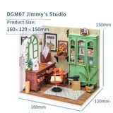  Mô Hình Gỗ 3D Lắp Ráp ROBOTIME DIY Dollhouse Nhà Tí Hon Jimmy's Studio DGM07 - WP151 