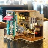  Mô Hình Gỗ 3D Lắp Ráp ROBOTIME DIY Dollhouse Nhà Tí Hon Simon’s Coffee DG109 – WP044 