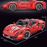  Mô Hình Nhựa 3D Lắp Ráp TGL Siêu Xe Đua Ferrari 488 Pista 1:8 (3558 mảnh, Super Racing Car) T5005 – LG0038 