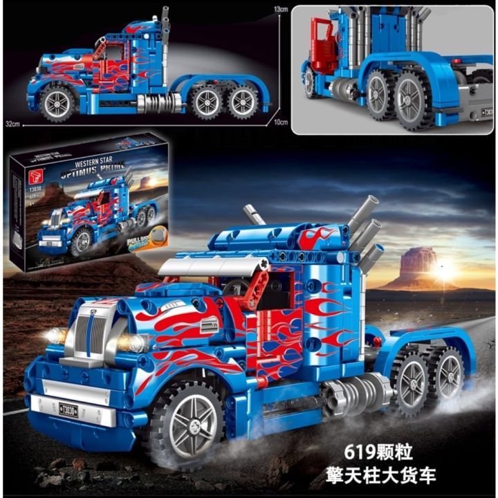  Mô Hình Nhựa 3D Lắp Ráp TGL Xe Tải Western Star Optimus Prime (619 mảnh, Truck) T3030 – LG0032 