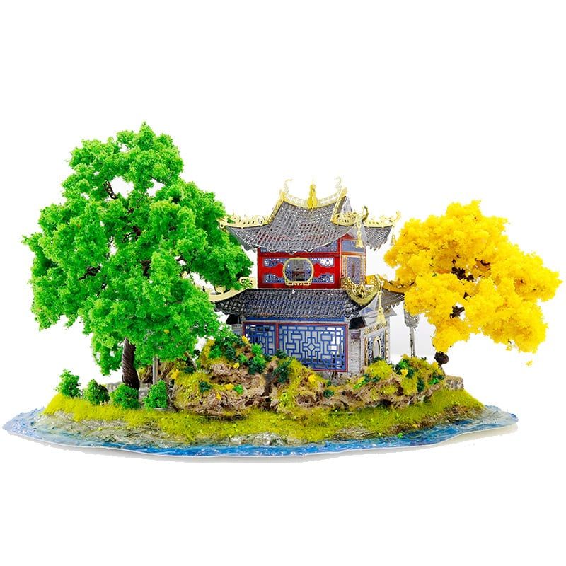 Mô Hình Kim Loại Lắp Ráp 3D Metal Works Tiểu Đảo Phổ Đà Little Putuo I   ArtPuzzlevn