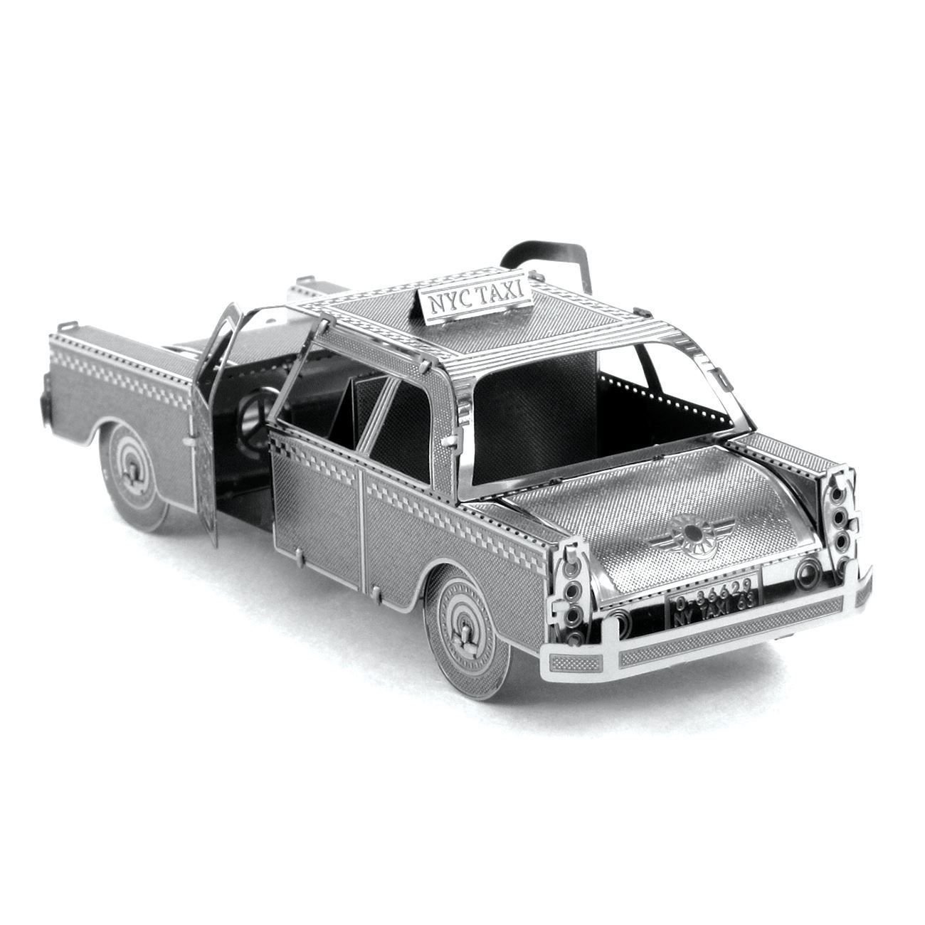  Mô Hình Kim Loại 3D Lắp Ráp Metal Head Xe Taxi New York (20 mảnh, Checker Cab) - MP1269 