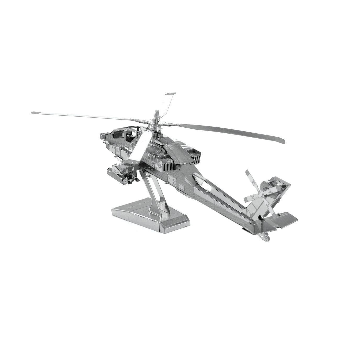  Mô Hình Kim Loại Lắp Ráp 3D Metal Mosaic Trực Thăng AH-64 Apache – MP034 