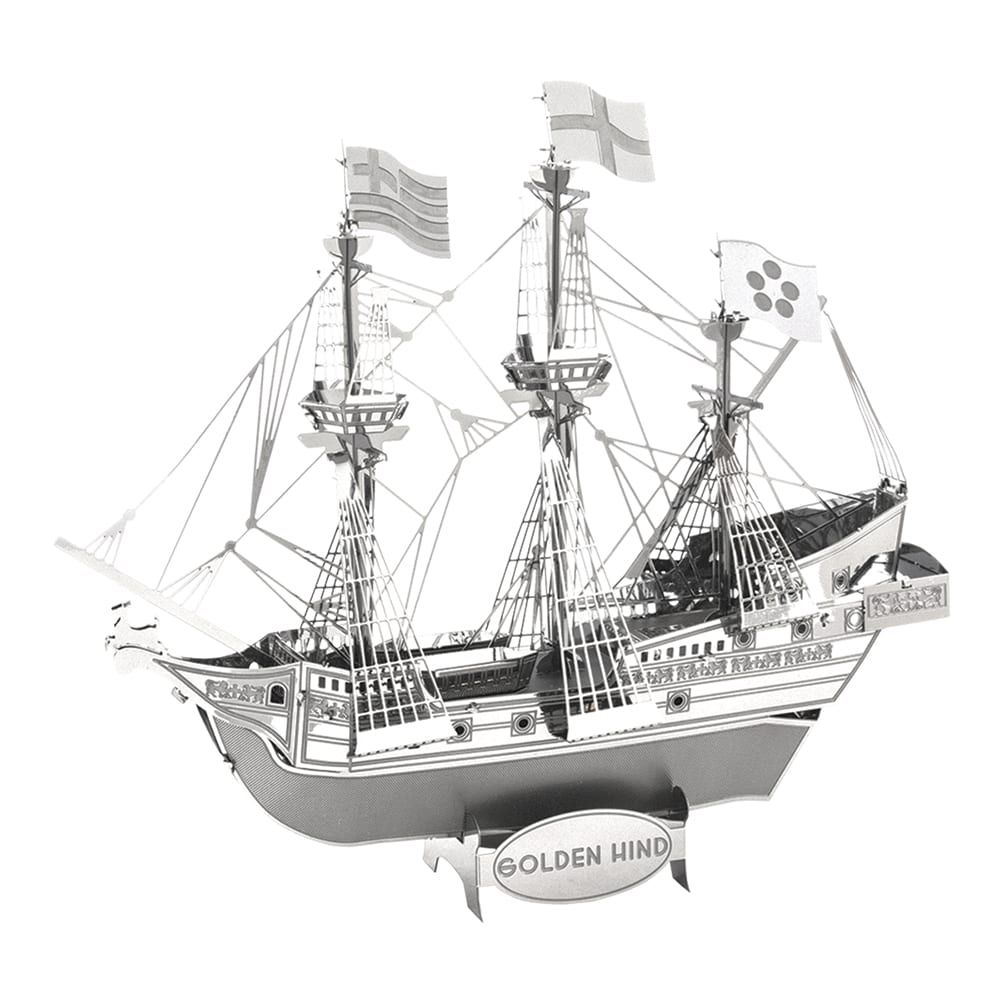  Mô Hình Kim Loại Lắp Ráp 3D Metal Mosaic Tàu Hoàng Gia Anh Golden Hind – MP839 