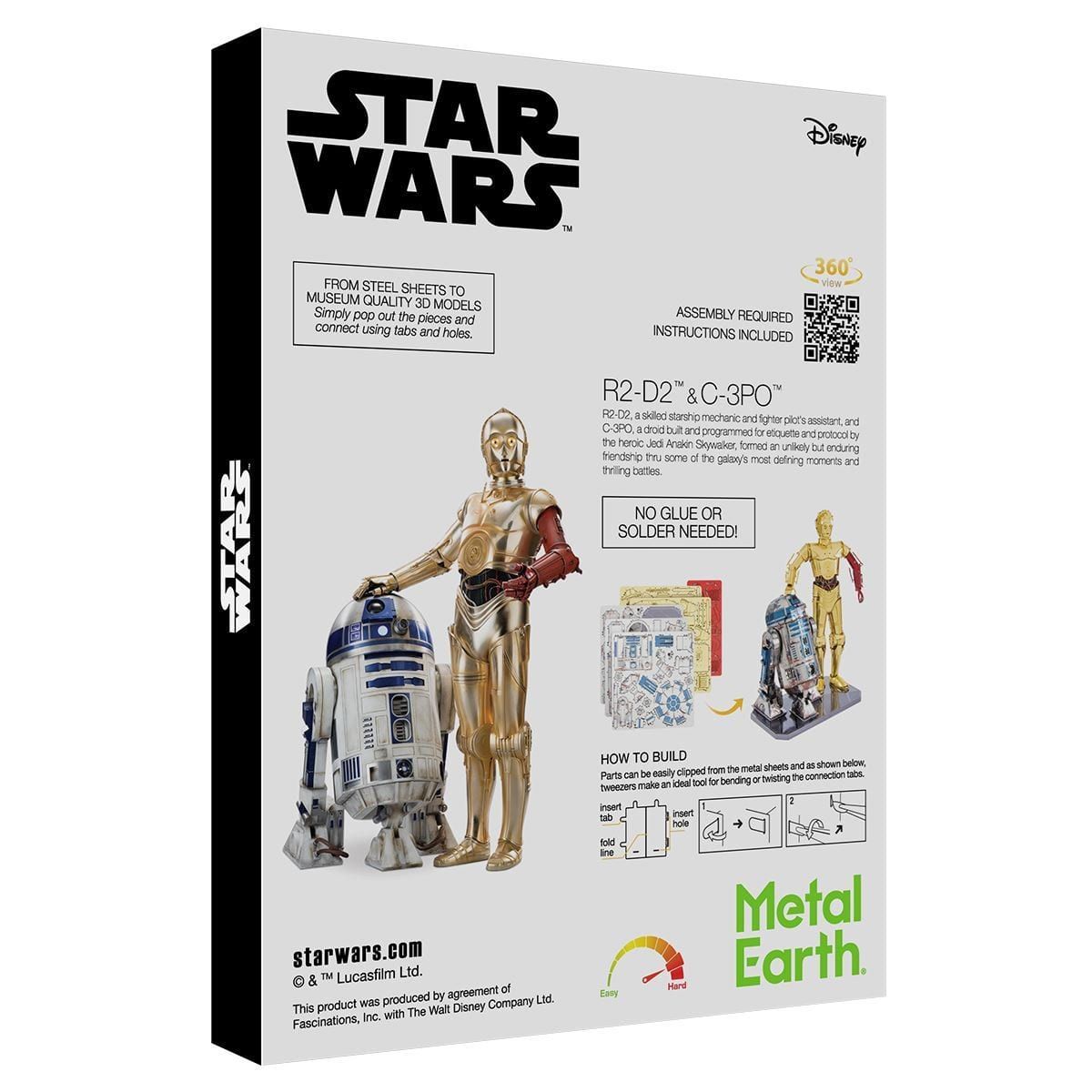  Mô Hình Kim Loại Lắp Ráp 3D Metal Earth C-3PO & R2-D2 – MP577 