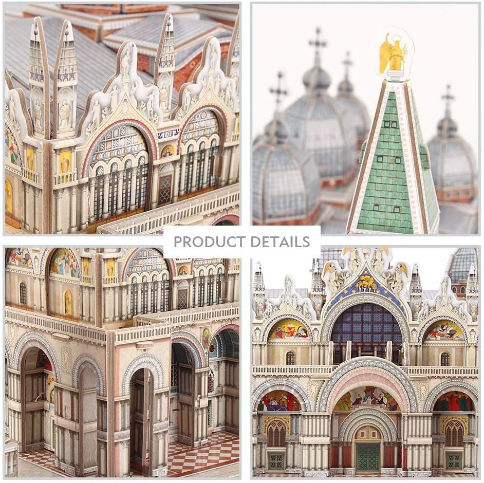  Mô Hình Giấy 3D Lắp Ráp CubicFun National Geographic Quảng Trường San Marco tại Venic (107 mảnh, St. Mark's Square) DS0980h - PP068 