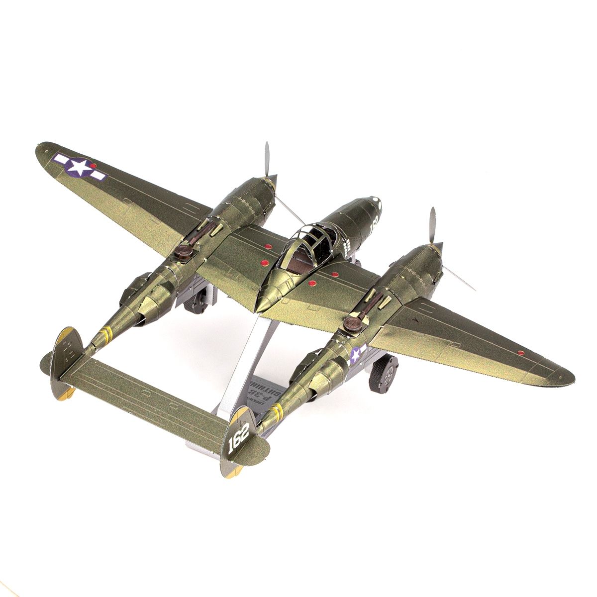  Mô Hình Kim Loại 3D Lắp Ráp Metal Head Máy Bay Tiêm Kích Lockheed P-38 Lightning - MP1143 