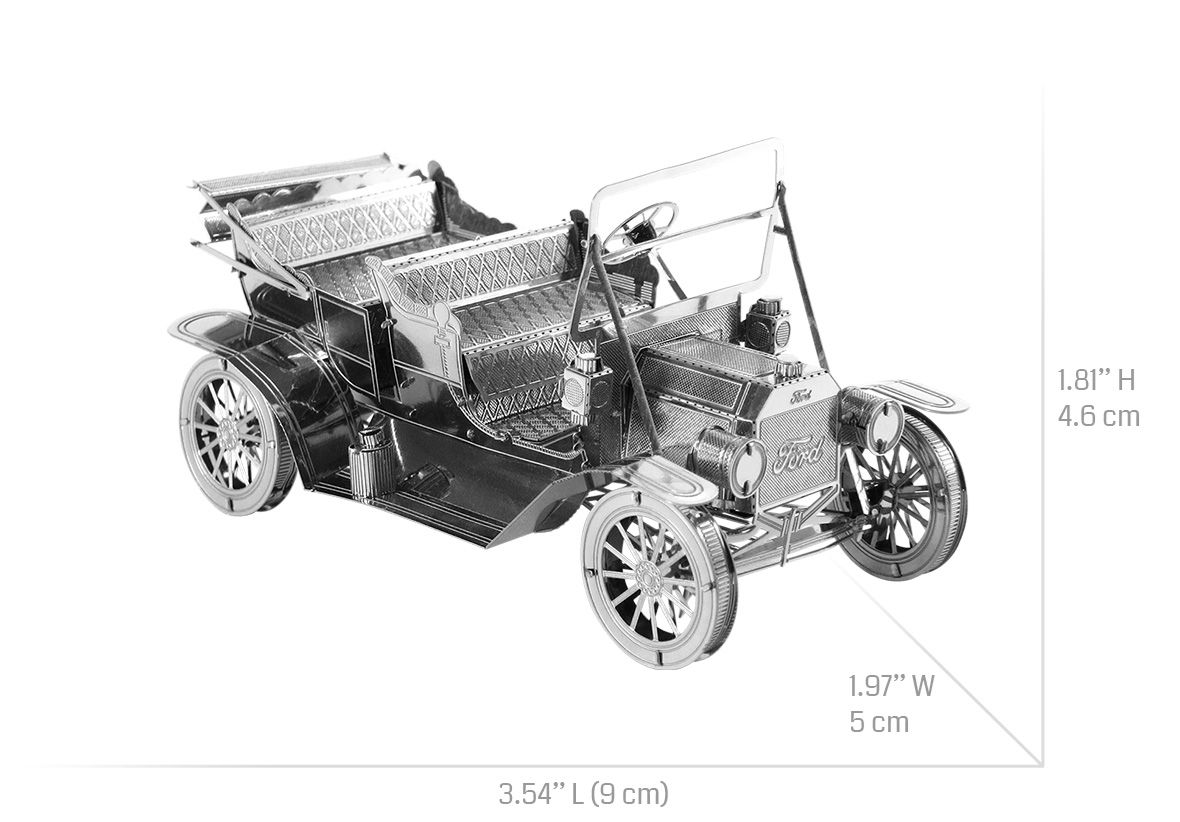  Mô Hình Kim Loại Lắp Ráp 3D Metal Head Xe Hơi Cổ Điển 1908 (68 mảnh, Ford Model T) – MP1164 