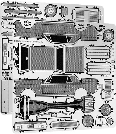  Mô Hình Kim Loại Lắp Ráp 3D Metal Head Xe Ford Mustang 1965 (50 mảnh) - MP1184 