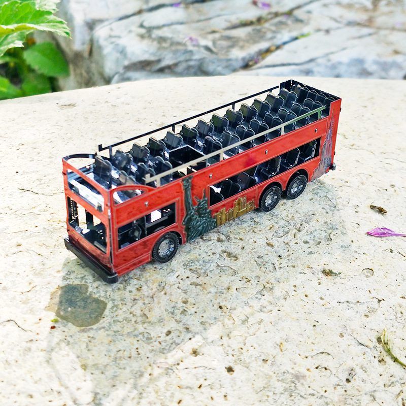  Mô Hình Kim Loại 3D Lắp Ráp Metal Head Xe Buýt Hai Tầng (100 mảnh, New York Sightseeing Bus) – MP1105 