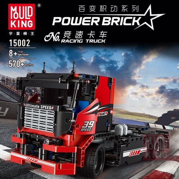  Mô Hình Nhựa 3D Lắp Ráp MOULD KING Xe Đầu Kéo 15002 (570 mảnh, Racing Truck) - LG0027 