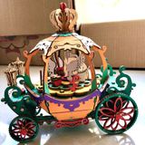  Mô Hình Gỗ 3D Lắp Ráp ROBOTIME Hộp Nhạc Xe Bí Ngô(165 mảnh, DIY Pumpkin Carriage Music Box) AM41 – WP005 