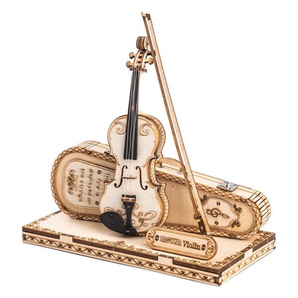  Mô Hình Gỗ 3D Lắp Ráp ROBOTIME ROKR Đàn Violin TG604 – WP251 