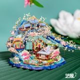  Mô Hình Kim Loại 3D Lắp Ráp MU Mùa Xuân Hoa Đào Nở (247 mảnh, Peach Blossom Fairyland) YM-N111 - MP1157 