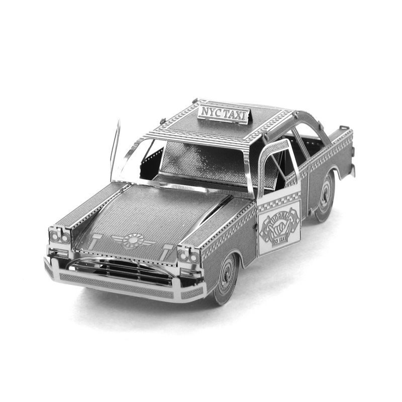  Mô Hình Kim Loại 3D Lắp Ráp Metal Head Xe Taxi New York (20 mảnh, Checker Cab) - MP1269 