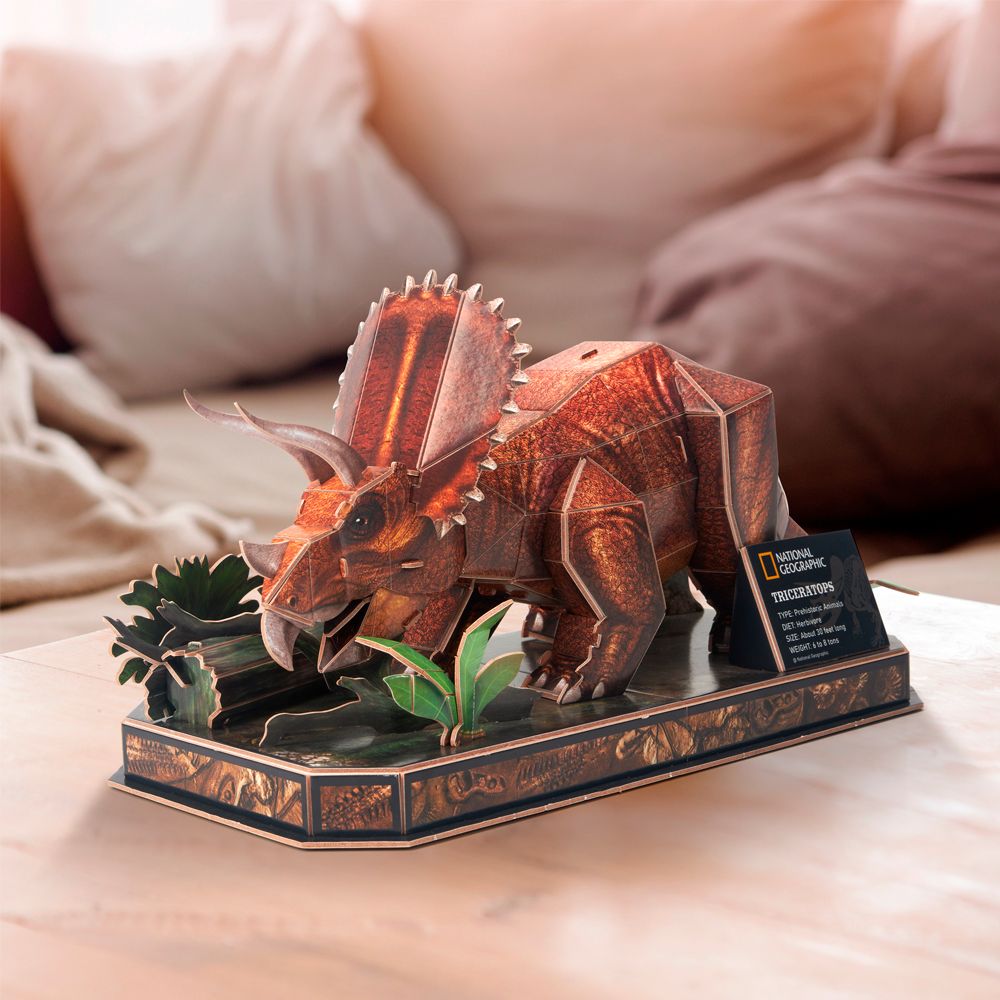  Mô Hình Giấy 3D Lắp Ráp CubicFun Triceratops (44 mảnh, dinosaur) DS1052h - PP014 