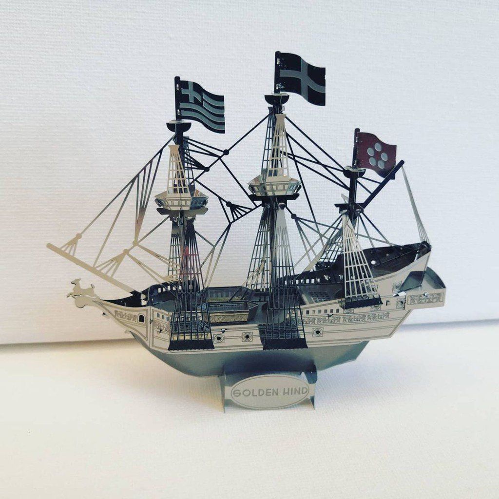  Mô Hình Kim Loại Lắp Ráp 3D Metal Mosaic Tàu Hoàng Gia Anh Golden Hind – MP839 