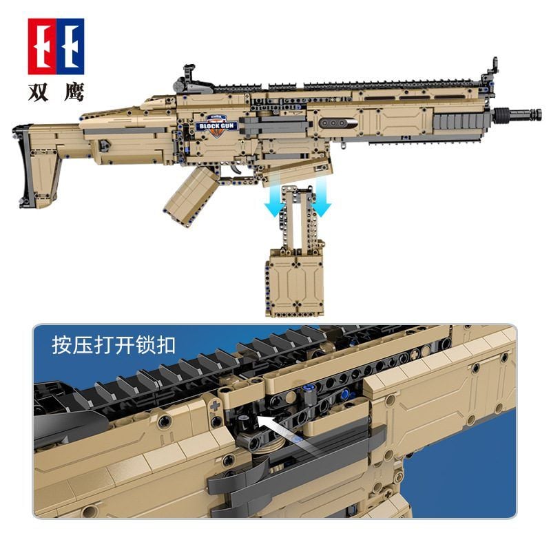  Mô Hình Nhựa 3D Lắp Ráp CaDA Súng Trường Tấn Công 17S (1406 mảnh, Assault Rifle) C81021 - LG0129 