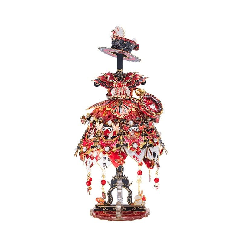  Mô Hình Kim Loại Lắp Ráp 3D MU Bộ Váy Quý Tộc Của Alice (113 mảnh, Đế Mica Đen, Alice's Dress) YM-N174-B – MP1243 