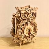  Mô Hình Gỗ 3D Lắp Ráp ROBOTIME Đồng Hồ Con Cú The (161 mảnh, Owl Clock) LK503 – WP145 