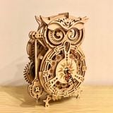  Mô Hình Gỗ 3D Lắp Ráp ROBOTIME Đồng Hồ Con Cú The Owl Clock LK503 – WP145 