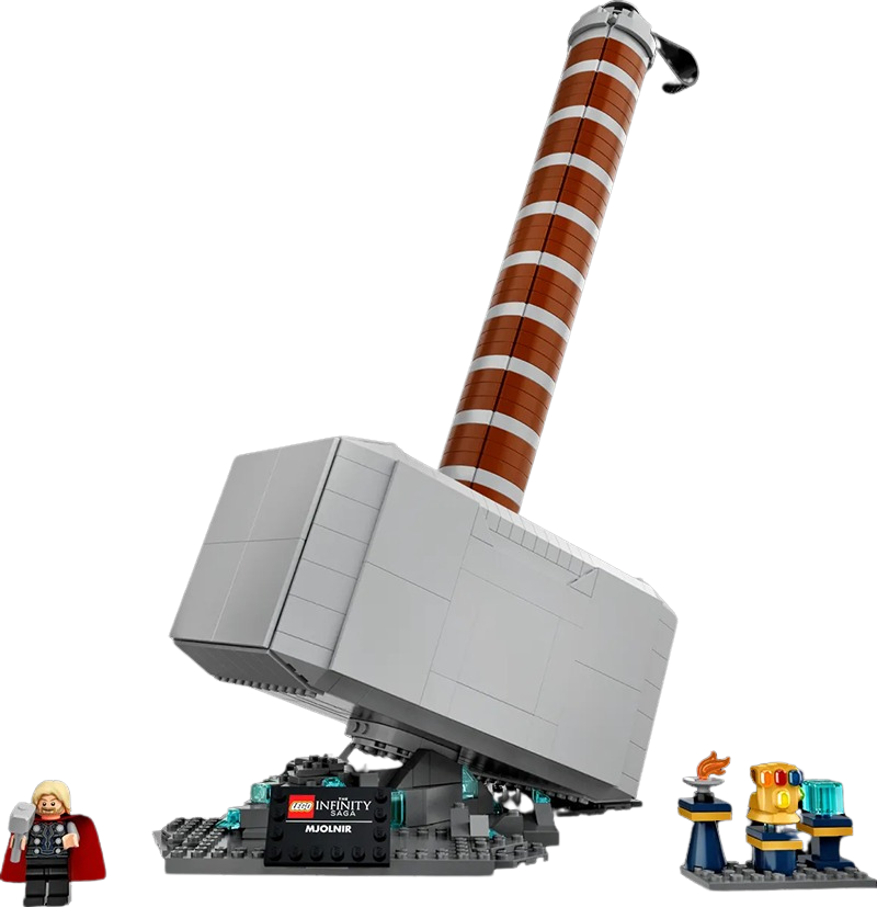  Mô Hình Nhựa 3D Lắp Ráp OEM Marvel Búa Mjolnir Của Thần Sấm Thor (979 mảnh, Lego 76209 Thor's Hammer) 70800 - LG0150 