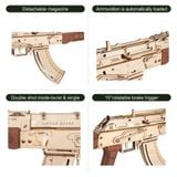  Mô Hình Gỗ 3D Lắp Ráp ROBOTIME ROKR Súng Trường (315 mảnh, AK-47) LQ901 – WP259 