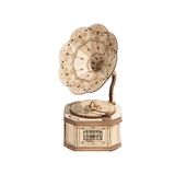  Mô Hình Gỗ 3D Lắp Ráp ROBOTIME Máy Hát Cổ Điển (122 mảnh, Gramophone) TG408 – WP060 