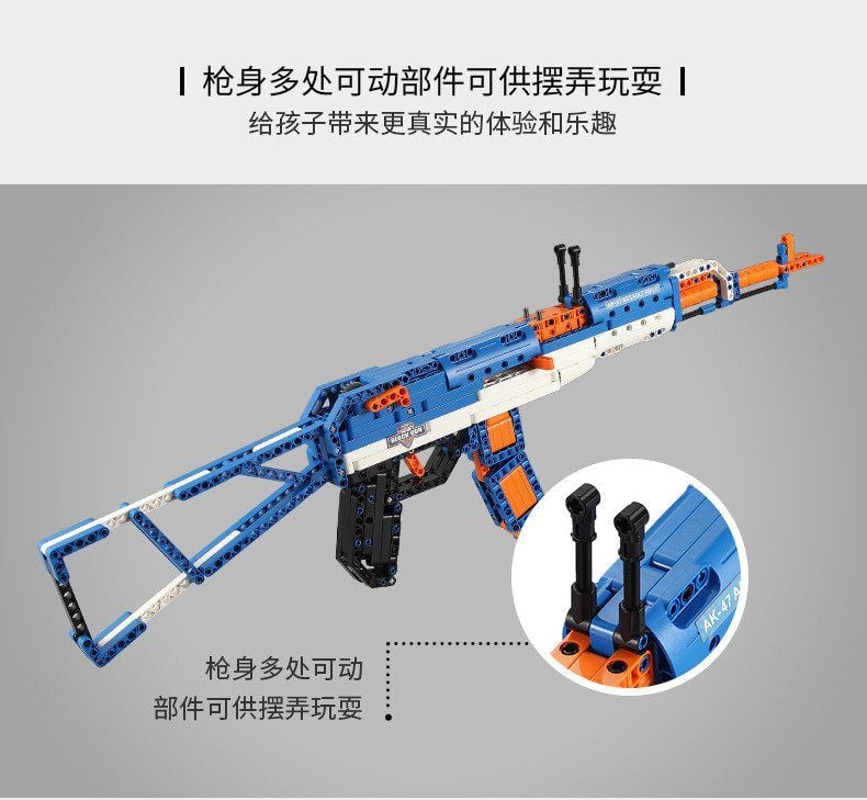  Mô Hình Nhựa 3D Lắp Ráp CaDA Súng Trường AK-47 (498 mảnh, AK-47 Rifle) C81001 - LG0124 