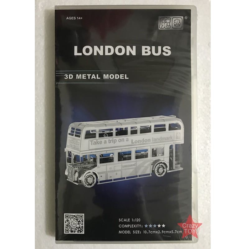  Mô Hình Kim Loại Lắp Ráp 3D Metal Works London Bus Xe Buýt Luân Đôn (35 mảnh) I22207 – MP452 