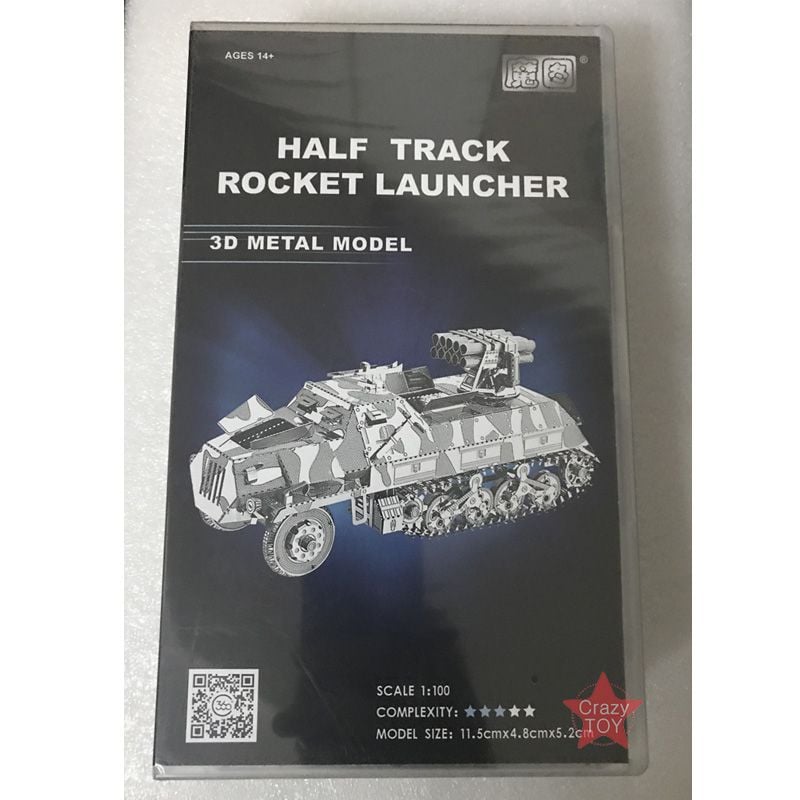  Mô Hình Kim Loại Lắp Ráp 3D Metal Works Xe Phóng Tên Lửa (35 mảnh, Half Track Rocket Launcher) – MP459 