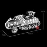  Mô Hình Kim Loại Lắp Ráp 3D Metal Works Xe Phóng Tên Lửa (35 mảnh, Half Track Rocket Launcher) – MP459 