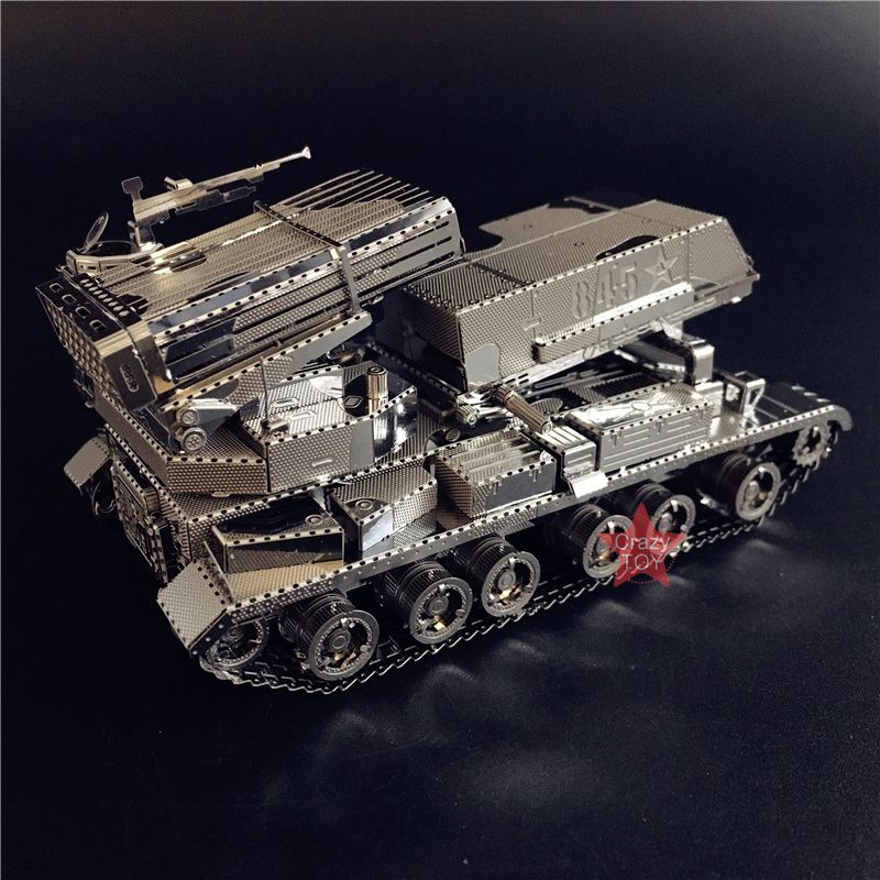  Mô Hình Kim Loại Lắp Ráp 3D Metal Works Xe Pháo Phản Lực 122mm ( 35 mảnh, Multi-Barrel Rocket Launcher) – MP458 