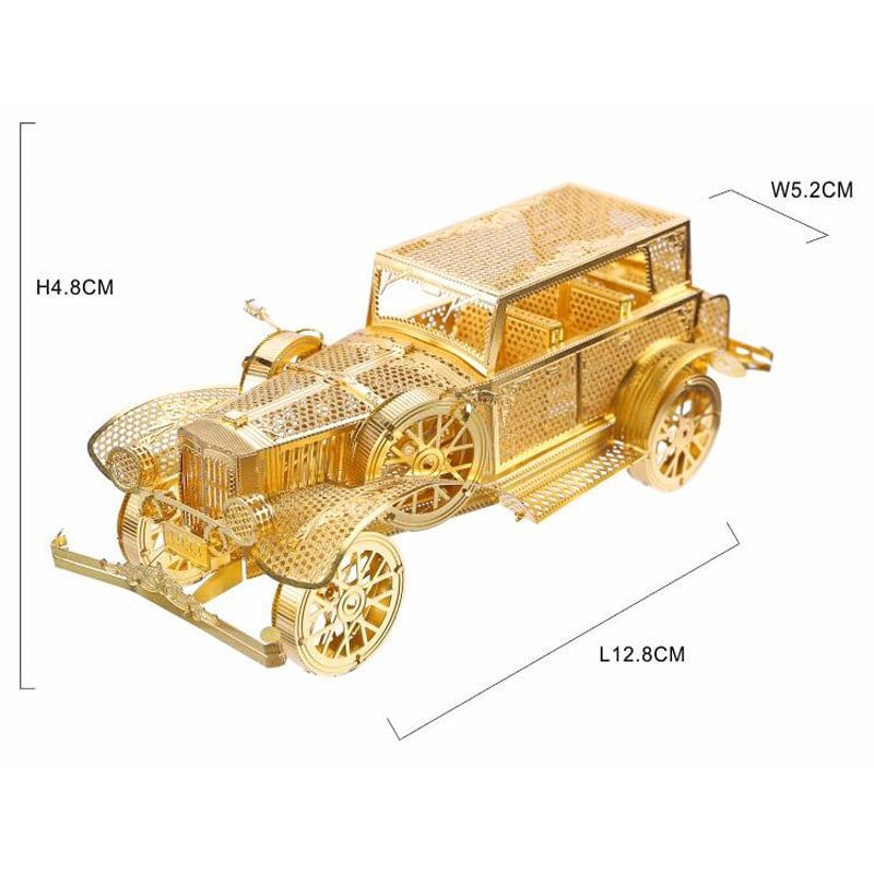  Mô Hình Kim Loại Lắp Ráp 3D Piececool Xe Hơi Cổ Điển (66 mảnh, Classic Car) P042-G – MP121 
