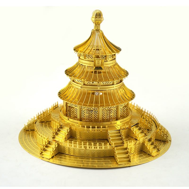  Mô Hình Kim Loại Lắp Ráp 3D Piececool Đền Thiên Đường (91 mảnh, Template Of Heaven) P017-G – MP074 