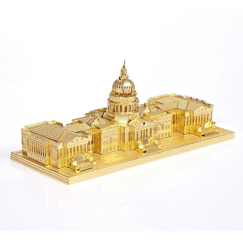  Mô Hình Kim Loại Lắp Ráp 3D Piececool Tòa Nhà Quốc Hội Mỹ (79 mảnh, US Capitol) P015-G – MP091 