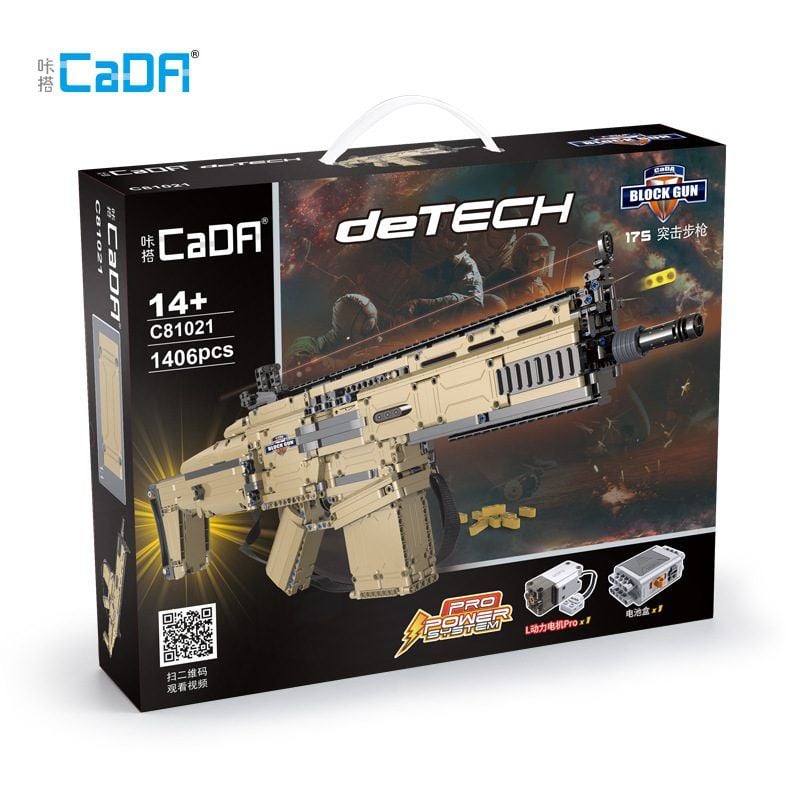  Mô Hình Nhựa 3D Lắp Ráp CaDA Súng Trường Tấn Công 17S (1406 mảnh, Assault Rifle) C81021 - LG0129 
