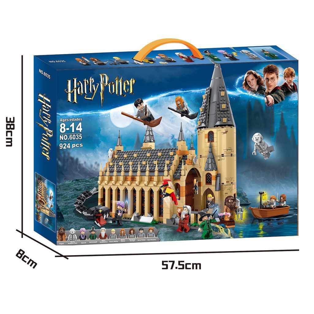  Mô Hình Nhựa 3D Lắp Ráp OEM Harry Potter Đại Sảnh Trường Hogwarts S7307 (931 mảnh, Lego 75954 Hogwarts Great Hall) - LG0147 