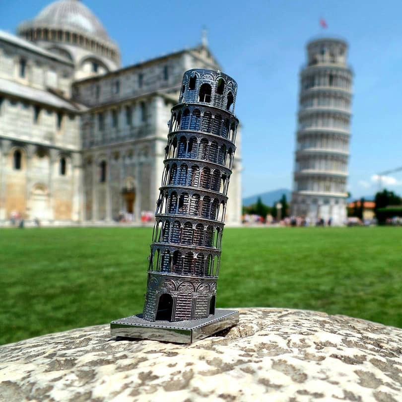 Mô Hình Kim Loại Lắp Ráp 3D Metal Mosaic Tháp Nghiêng Pisa – MP693 