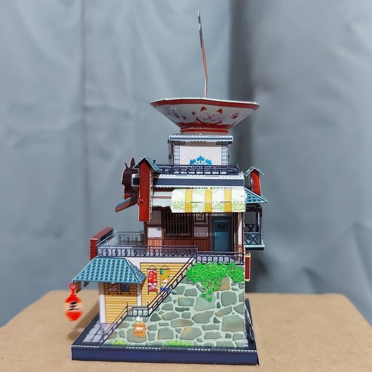  Mô Hình Kim Loại Lắp Ráp 3D MU Tiệm Mì Ramen Nhật Bản (61 mảnh, Travel to World - Japan Ramen Shop) YM-N104-E – MP935 