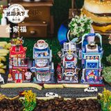  Mô Hình Kim Loại Lắp Ráp 3D MU Cửa Hàng Bánh Burger Châu Âu – MP967 