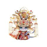  Mô Hình Kim Loại Lắp Ráp 3D MU Mèo Nữ Hoàng (109 mảnh, The Queen Kitty) YM-N146-Q – MP1254 