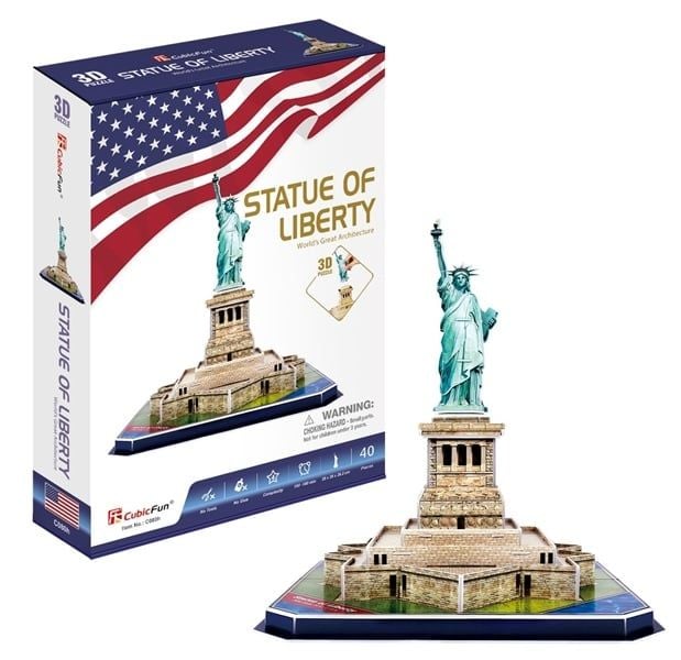  Mô Hình Giấy 3D Lắp Ráp CubicFun Tượng Nữ Thần Tự Do (39 mảnh, Statue of Liberty) C080h - PP080 