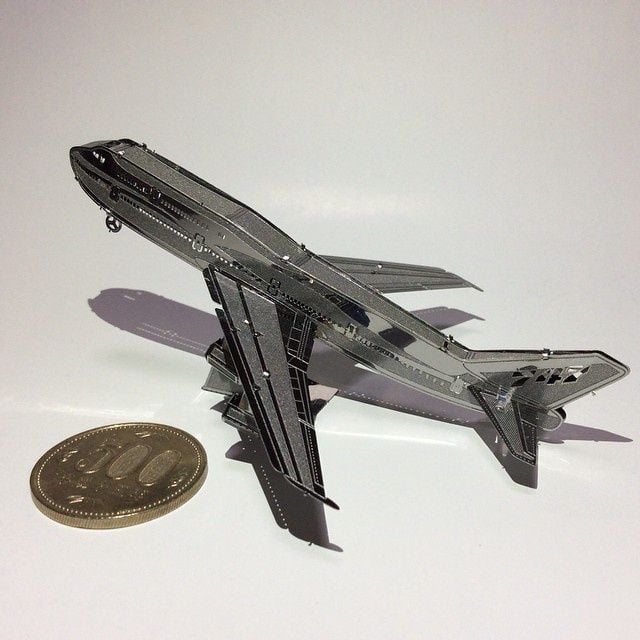  Mô Hình Kim Loại Lắp Ráp 3D Metal Mosaic Máy Bay Boeing 747 (15 mảnh) – MP1011 