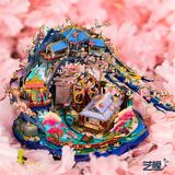  Mô Hình Kim Loại 3D Lắp Ráp MU Mùa Xuân Hoa Đào Nở (Peach Blossom Fairyland) YM-N111 - MP1157 