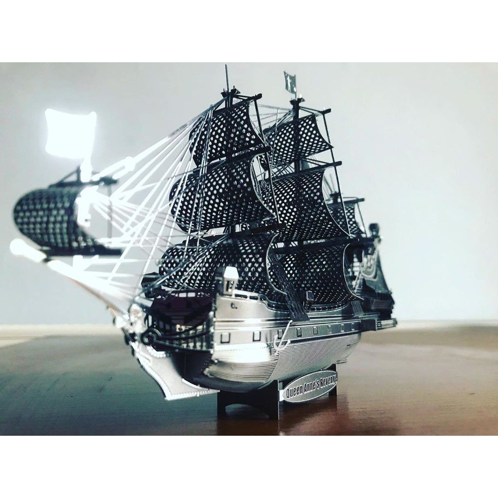  Mô Hình Kim Loại Lắp Ráp 3D Metal Mosaic The Queen Anne's Revenge (63 mảnh) – MP712 