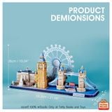  Mô Hình Giấy 3D Lắp Ráp CubicFun London Cityline (186 mảnh, đèn LED) L532h - PP029 