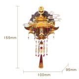  Mô Hình Kim Loại Lắp Ráp 3D MU Lục Thụy Linh Lung (116 mảnh, Palace Lantern, Có Đế) YM-N186-A – MP1284 