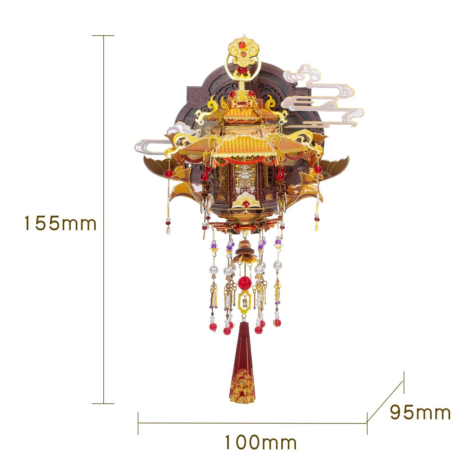  Mô Hình Kim Loại Lắp Ráp 3D MU Lục Thụy Linh Lung (116 mảnh, Palace Lantern, Có Đế) YM-N186-A – MP1284 